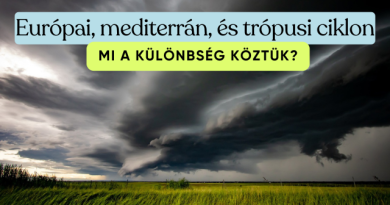 európai, mediterrán, és trópusi ciklon
